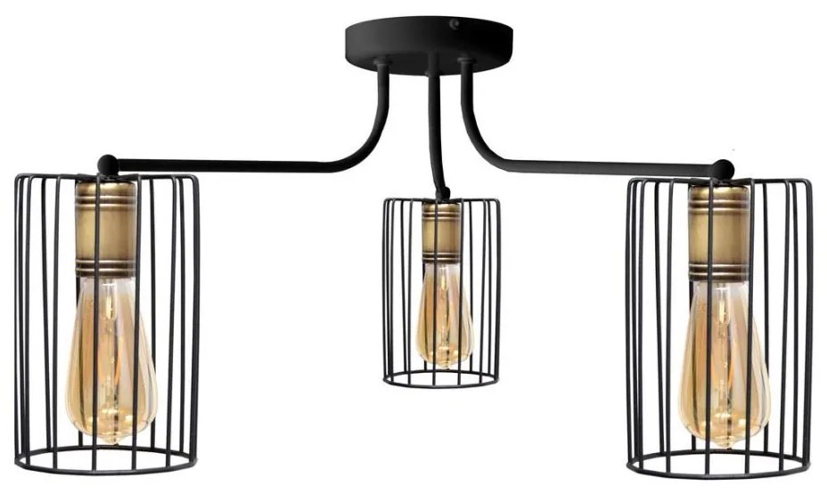 Prisadený luster FARGO 3xE27/15W/230V