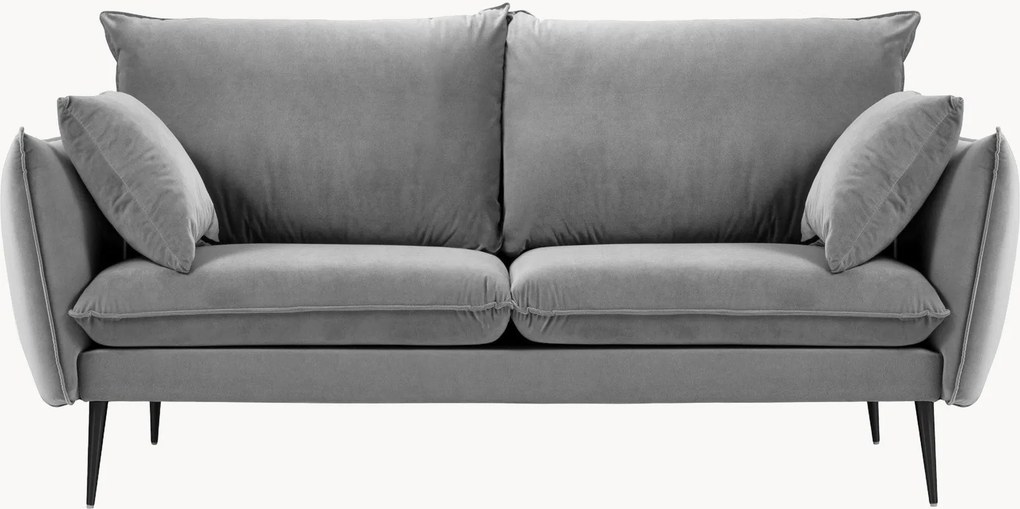 Zamatová pohovka Elio (2-miestna), Š 158 cm