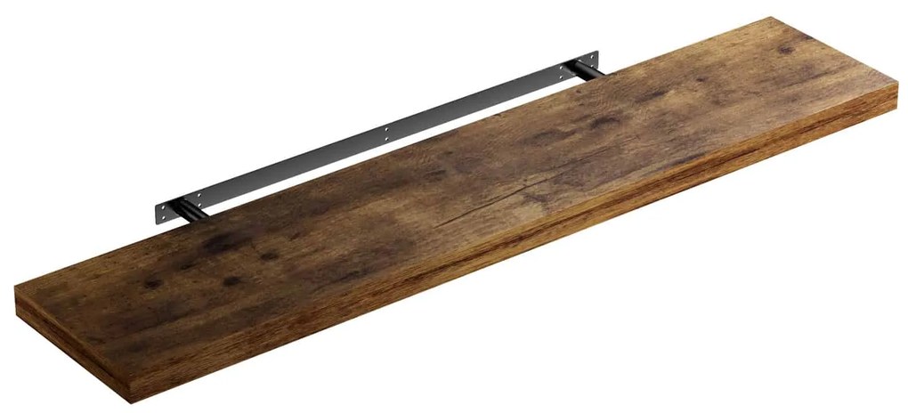 Casaria Nástenná polica FIGO+ konzola, 110 cm, tmavý dub