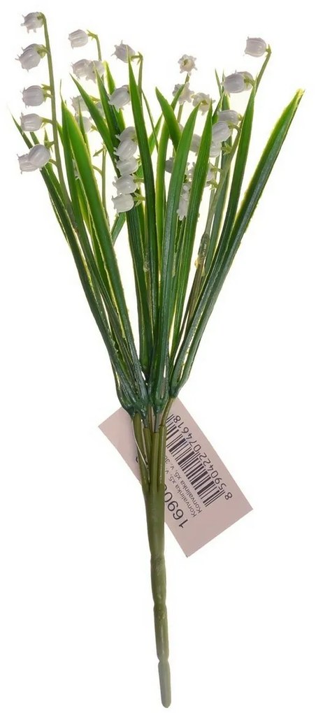 Umelá kytica Konvalinka, v. 35 cm, zväzok 5 ks
