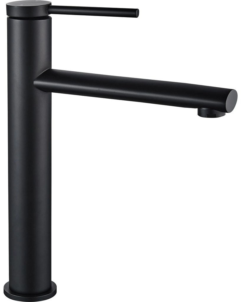 Rea Oval, vysoká umývadlová batéria, čierna matná, REA-B6511