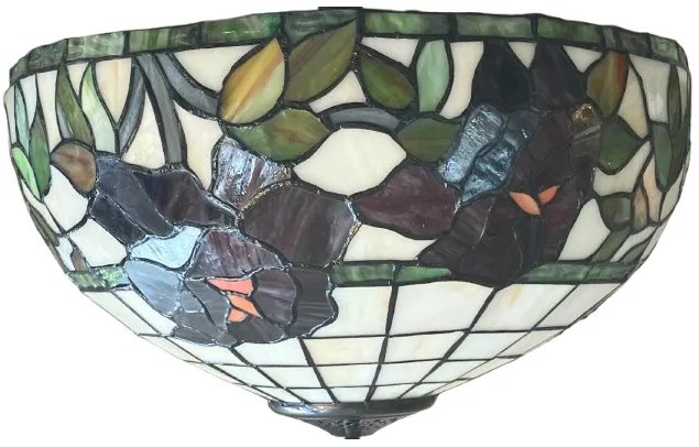 Reversed luster do spálne Tiffany kolekcia ROSE Ø40 3*E27