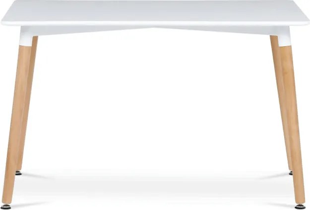 Jedálenský stôl DT-304 biely / naturálny