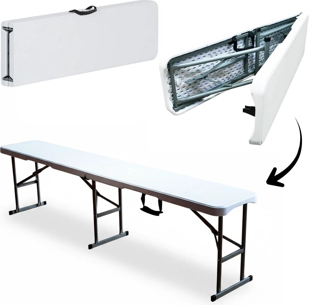 CH Turistická skladacia lavica - biela