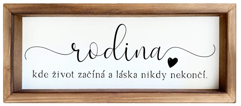 Bohemia Gifts Dekoračný obrázok - Rodina, 15 x 42 cm