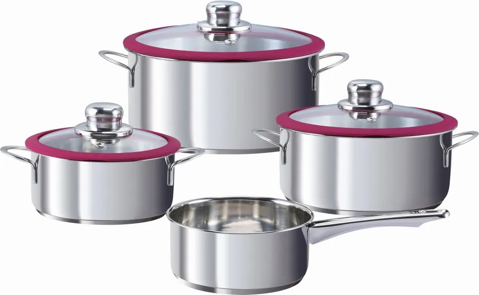 Sada hrncov (7 dielov) Berry, vínová