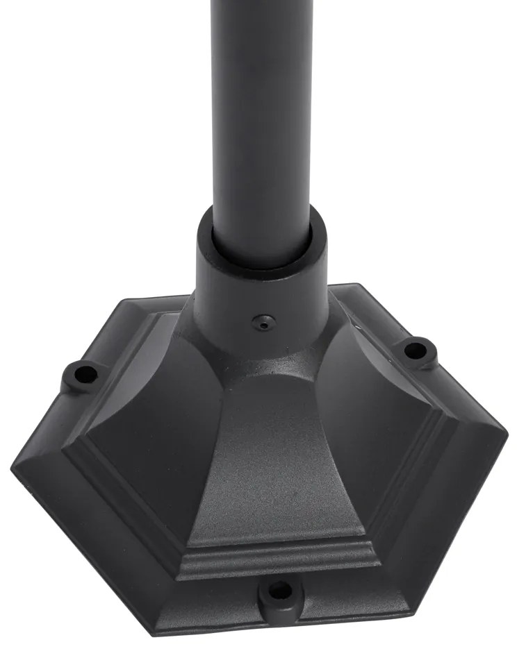 Klasická vonkajšia lampa čierna 135 cm IP44 - Berta