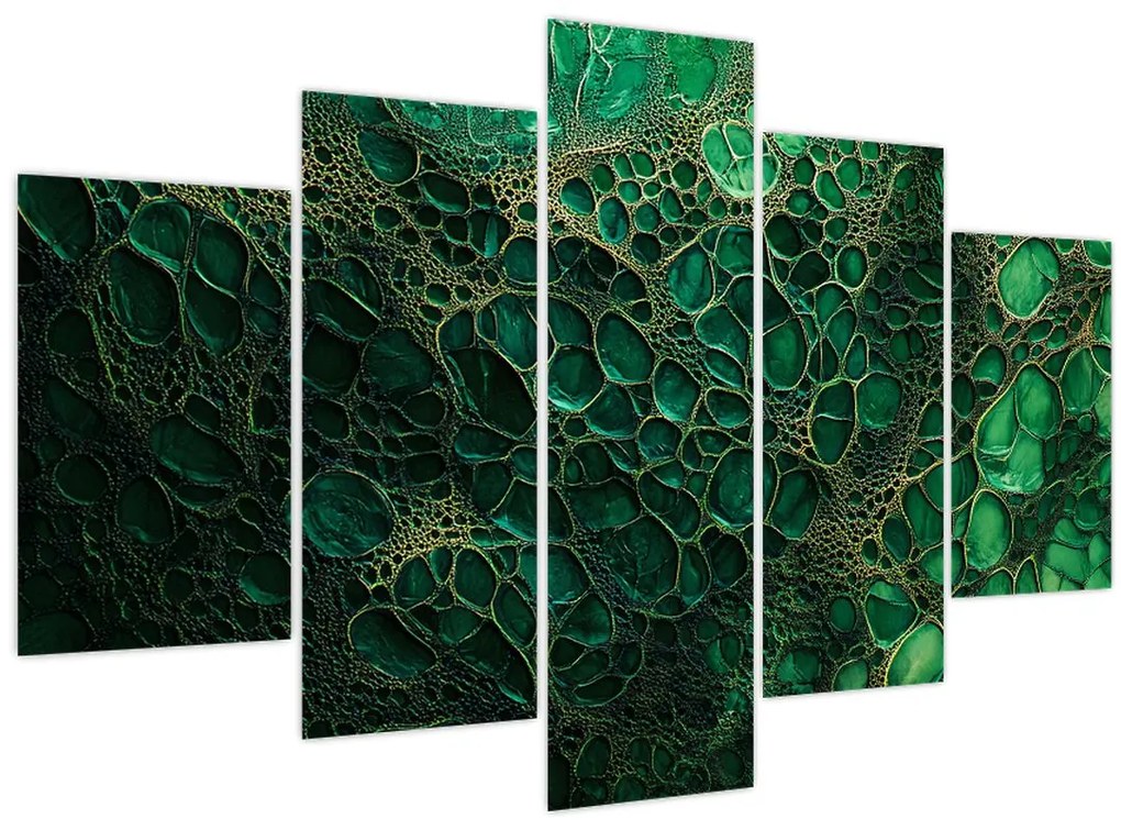 Obraz - Zelený mikroskopický záber (150x105 cm)