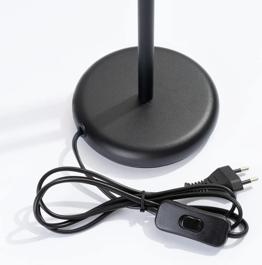 Čierna stolová lampa (výška 43 cm) Fideus – Sollux
