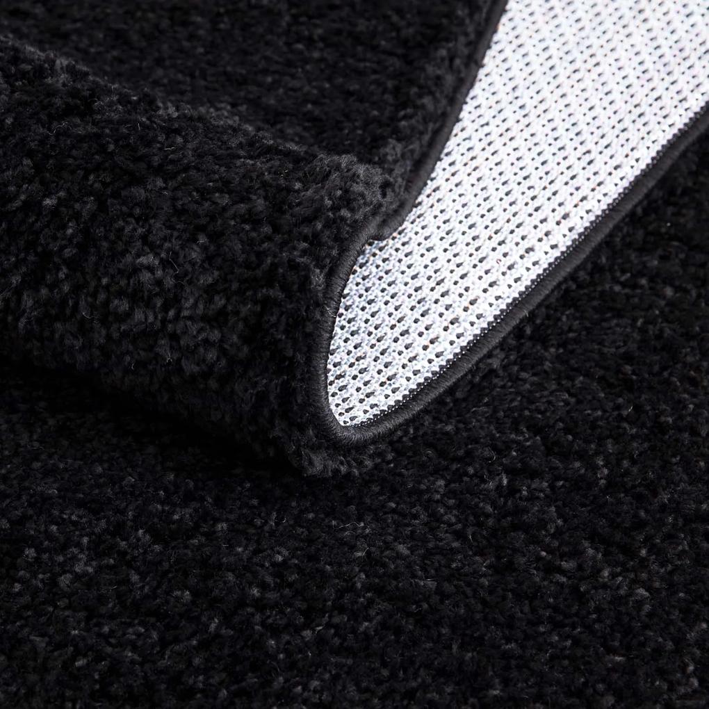 Dekorstudio Shaggy koberec CITY 500 čierny Rozmer koberca: 160x230cm