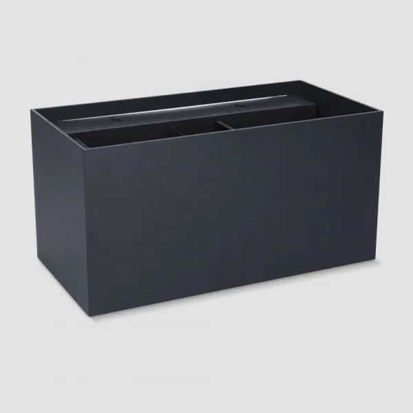 Brilagi - LED Vonkajšie nástenné svietidlo DOUBLE CUBE LED/12W/230V čierna IP65