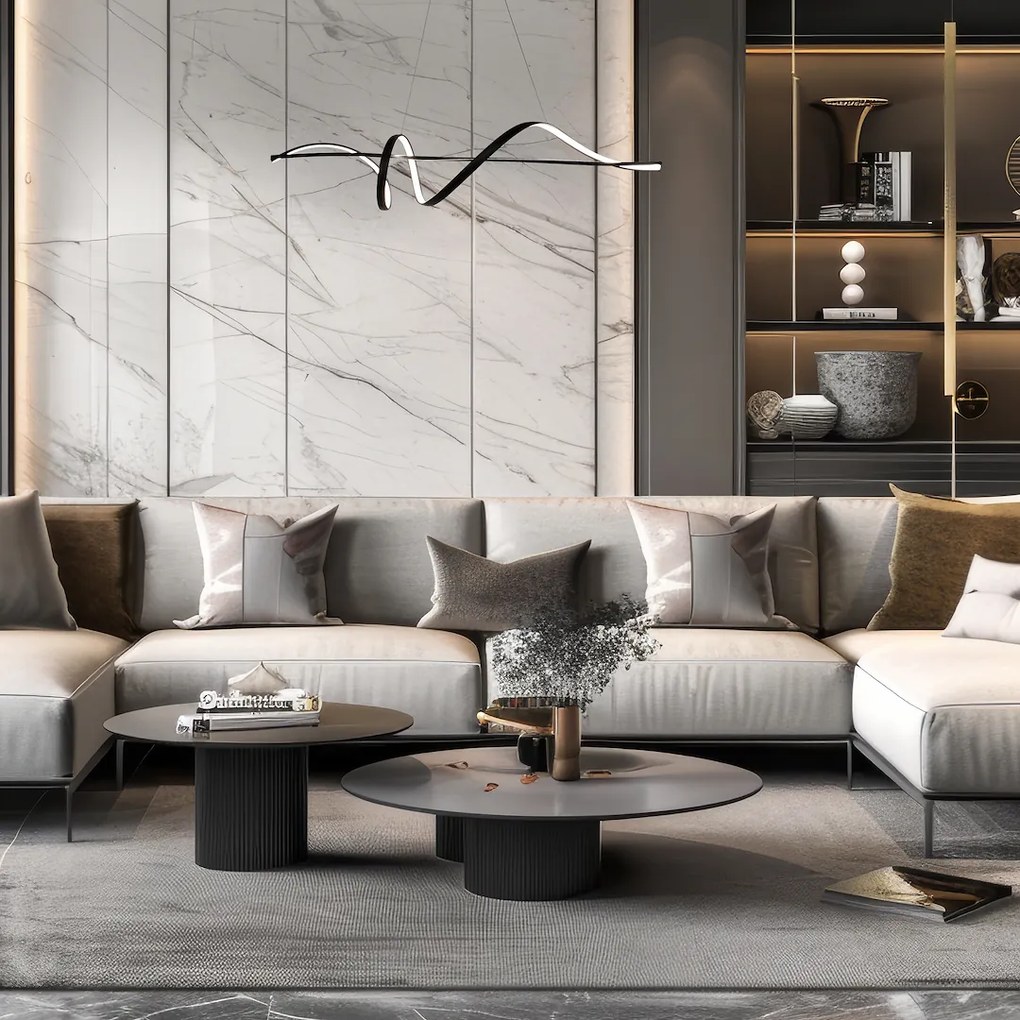 Závesné LED svietidlo Sash, 1x LED 36w, 4000k, b