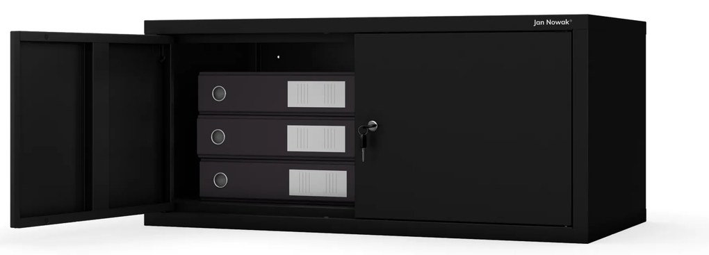 Nadstavec na šatníkovú skriňu EWA Compact 800 x 380 x 400 mm, čierny