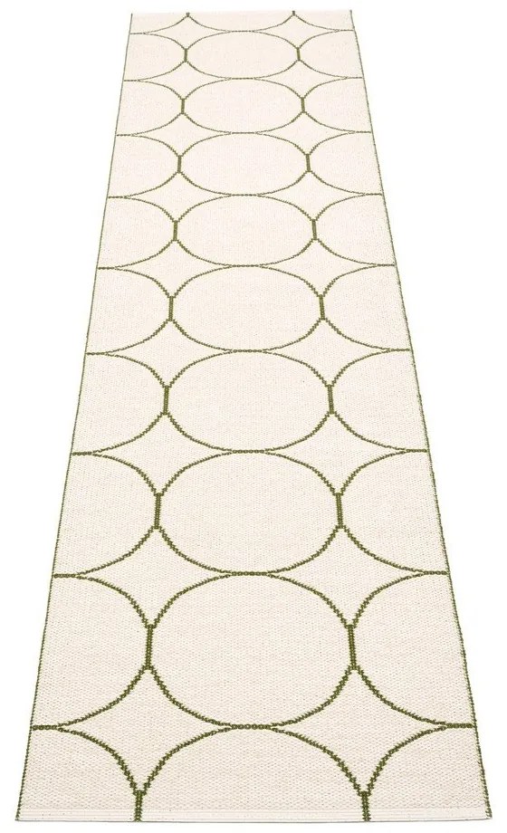 Tmavozelený vnútorný a vonkajší behúň 70x300 cm Boo Dark Olive – Pappelina