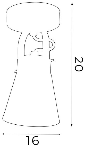 Nástenné bodové svietidlo AMOS 1xE27/60W/230V