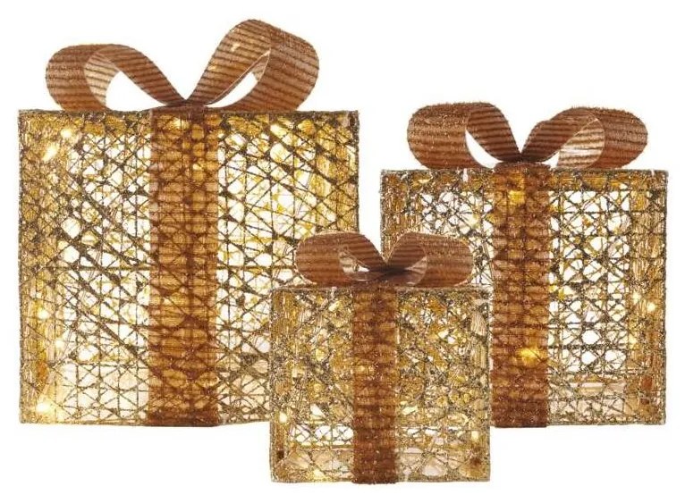 LED Vianočná dekorácia 72xLED/1,35W/230V zlatá