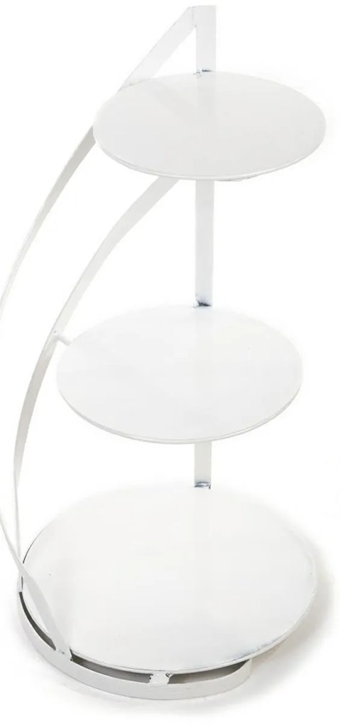 Kovový servírovací podnos Nowell White, 38x60 cm