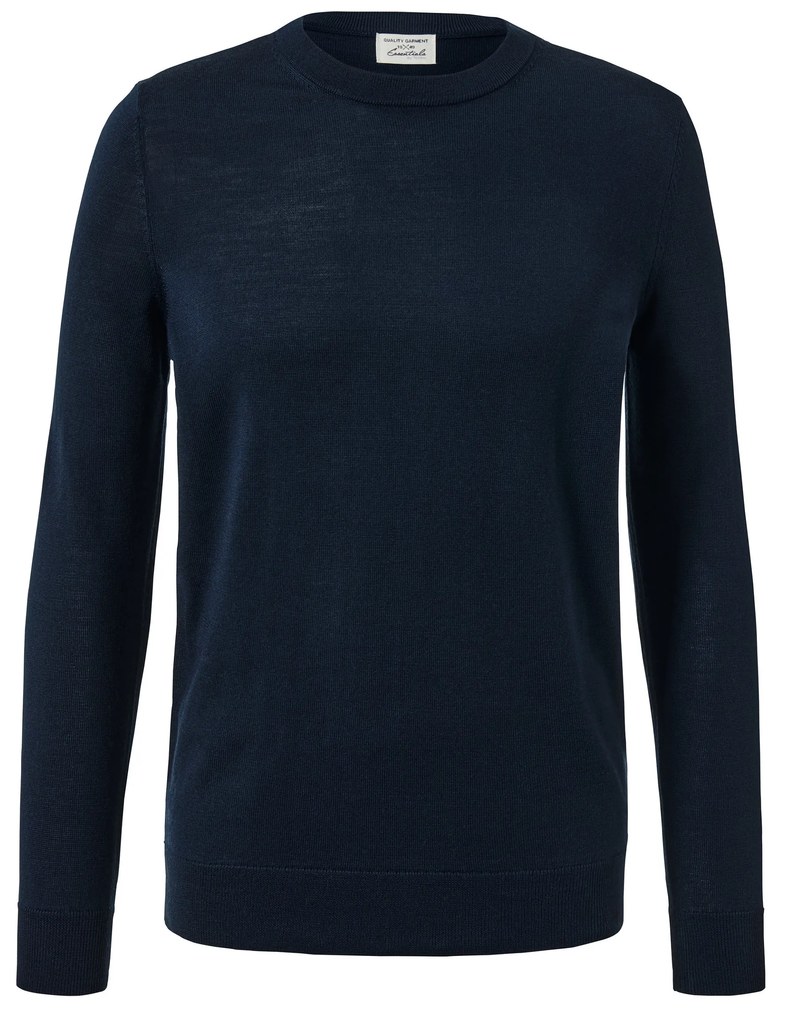 Pulóver z vlny merino, v námorníckej modrej
