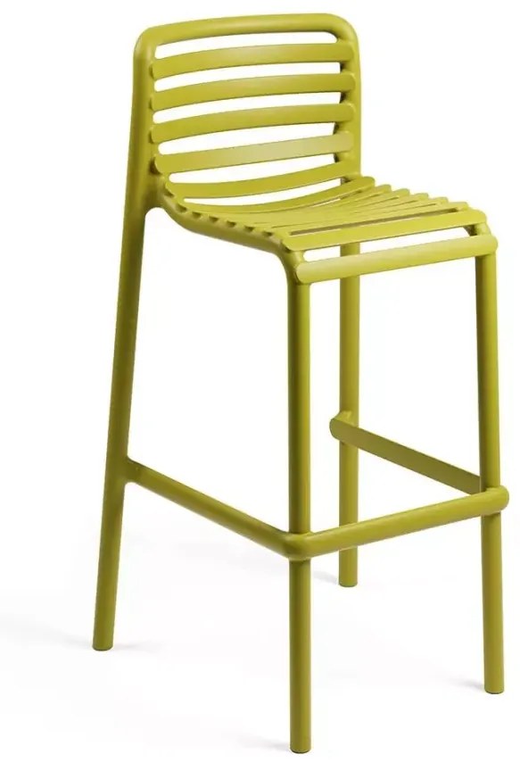 DOGA STOOL záhradná barová stolička bez podrúčok marsala