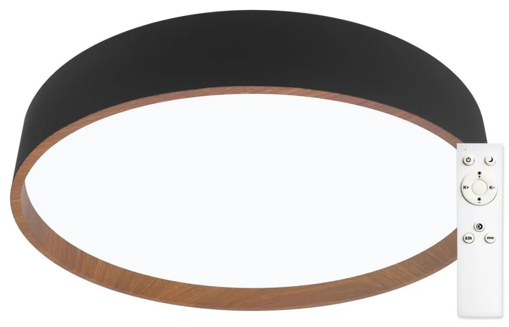 Top Light - LED Stmievateľné stropné svietidlo LED/51W/230V + DO čierna/hnedá TP1751