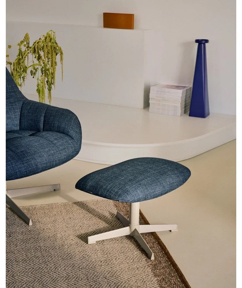 Podnožka sivomodrá Jaspe – Kave Home