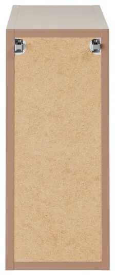 Závesná skrinka Bella Cashmere s doskou 140 cm kašmír
