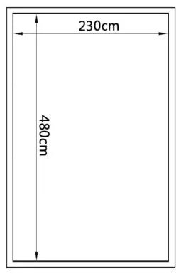 vidaXL Skleník, hliník 481x250x195 cm, 23,44 m³-