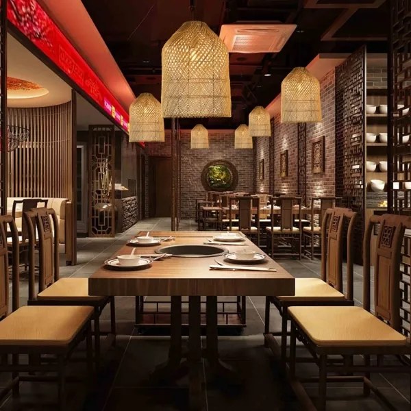 Immax 08259L - Luster na lanku PELO 1xE27/40W/230V pr. 35 cm ratan