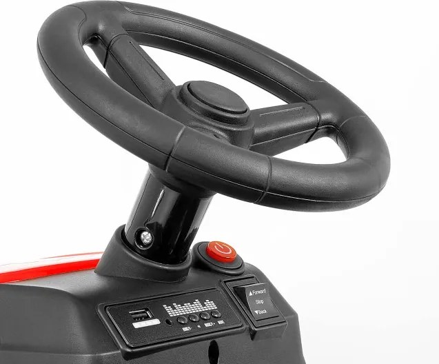 Elektrický traktor s prívesom Rolly červený