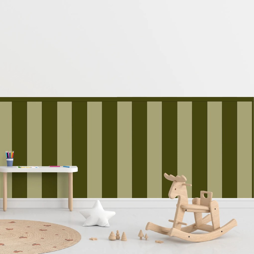 60x100cm Obdĺžnik - Khaki farba - textilná nálepka na stenu Farba: Kombinácia, Veľkosť: 100 cm