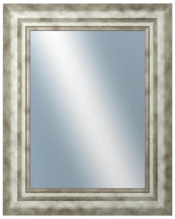 DANTIK - Zrkadlo v rámu, rozmer s rámom 40x50 cm z lišty TRITON široký strieborný (2950)