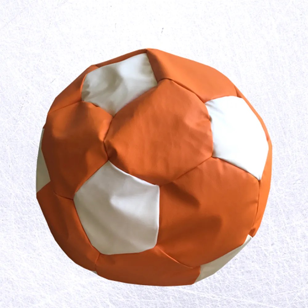 HOD SEDACÍ VAK Futbalová lopta Malá oranžovo biela