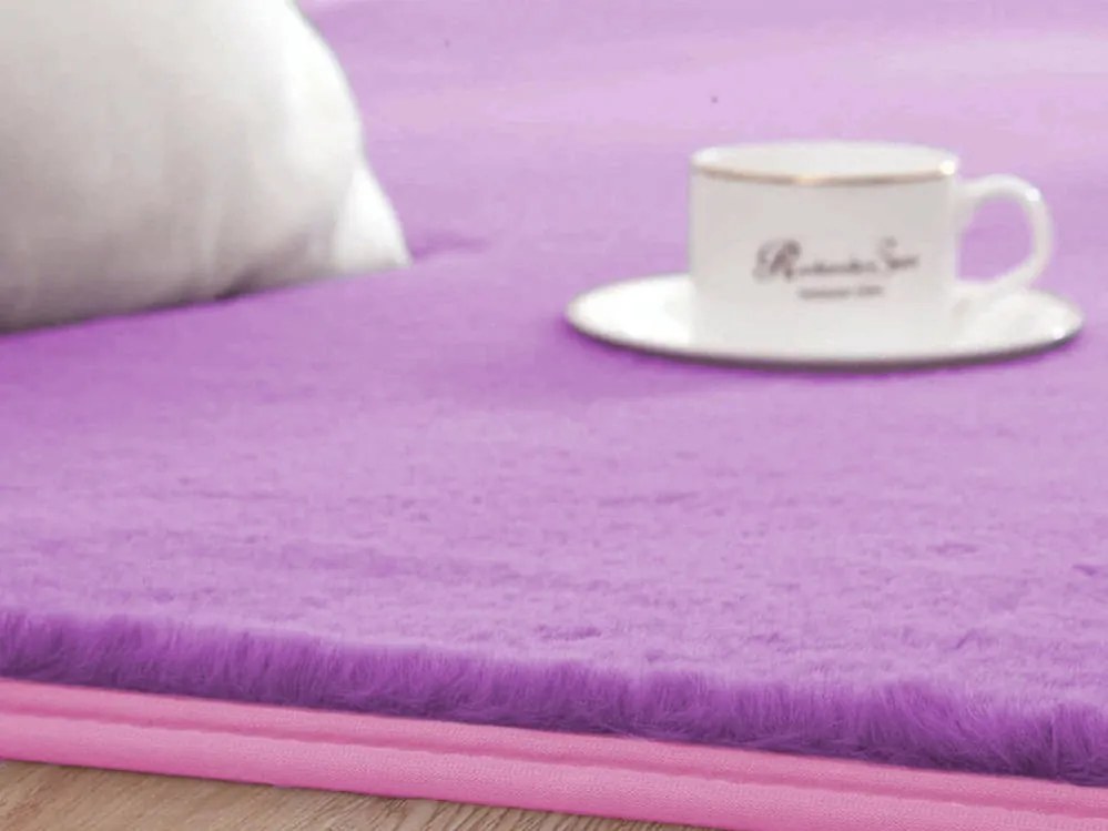 TZ Fialový obdĺžnikový koberec Rabbit Rozmer: 100x150