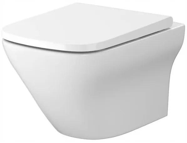 Cersanit Larga Square CleanOn, závesná wc misa bez sedátka, biela, K120-004