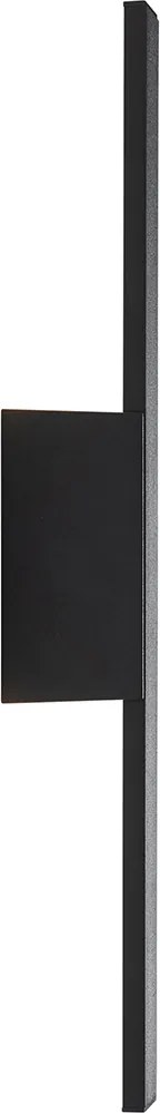 Moderné vonkajšie nástenné svietidlo čierne vrátane LED IP54 - Jamal