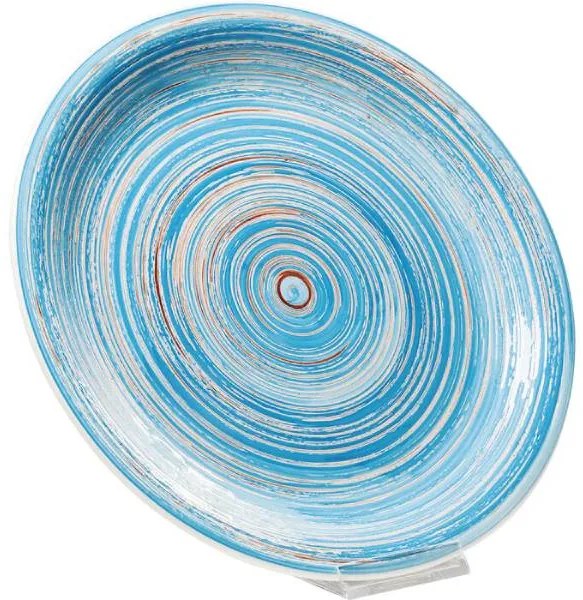 Swirl tanier 27 modro-krémový