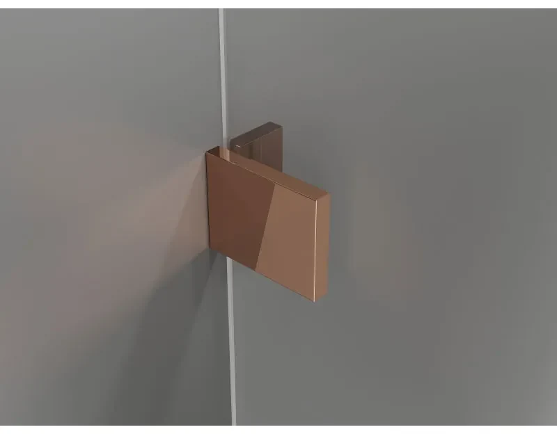 Mexen Lunar Duo, výklopný sprchový kút 115 x 80 cm, 8mm číre sklo, profil ružové zlato, 834-115L-080P-60-00