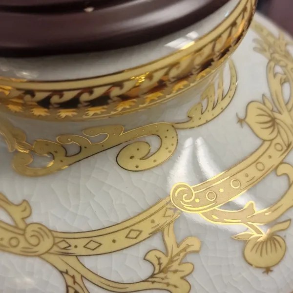 Elstead GOLD-THISTLE-TL - Stolná lampa GOLDTHISTLE 1xE27/60W/230V