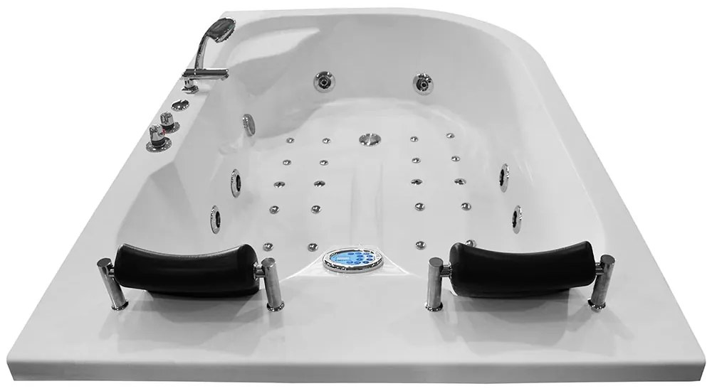 M-SPA - Ľavá kúpeľňová vaňa TURBO SPA s hydromasážou 180 x 120 x 54 cm (MSPA1631-TURBO-L)