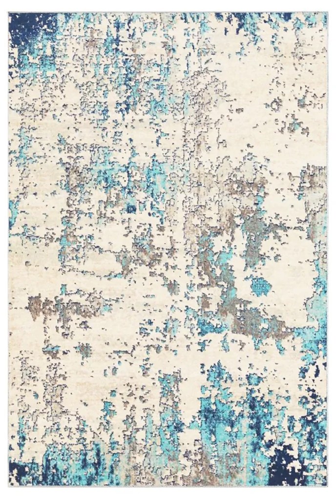 Súprava 2 kusov kúpeľňových predložiek AbstracktBlues béžová/modrá