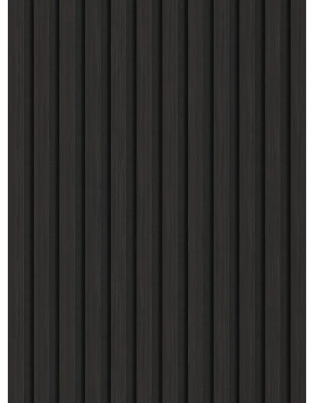 Mexen Lam-F, akustické stenové lamely 275 × 30 cm, plstený podklad 8 mm, technická dyha, eben čierny, S105-275307-3015-023