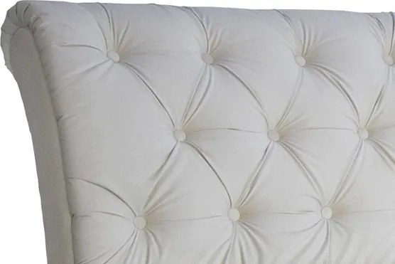 Posteľ boxspring Agnes 180x200 cm, krémová látka