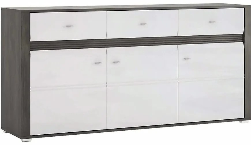 Komoda Sevilla TYP 40 3D3S nórske borovice/ biela