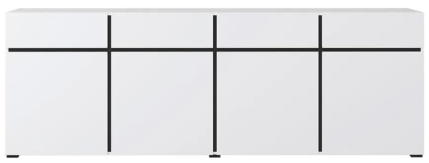 Komoda Cross4d4s biely/Čierna