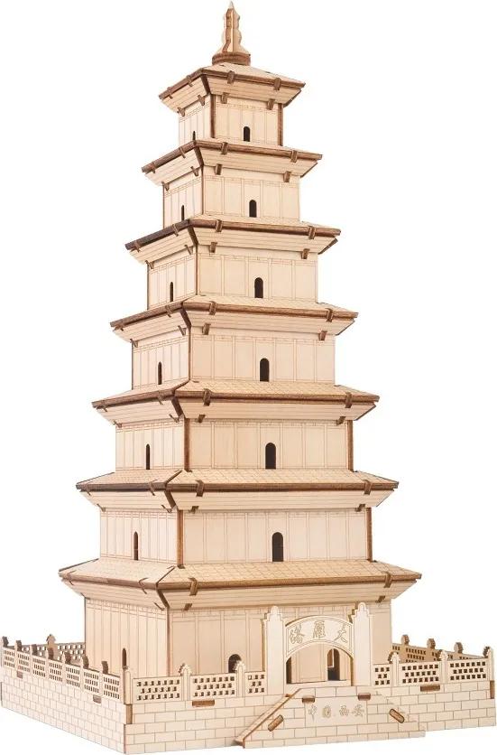 Dřevěné 3D puzzle Velká pagoda divoké husy
