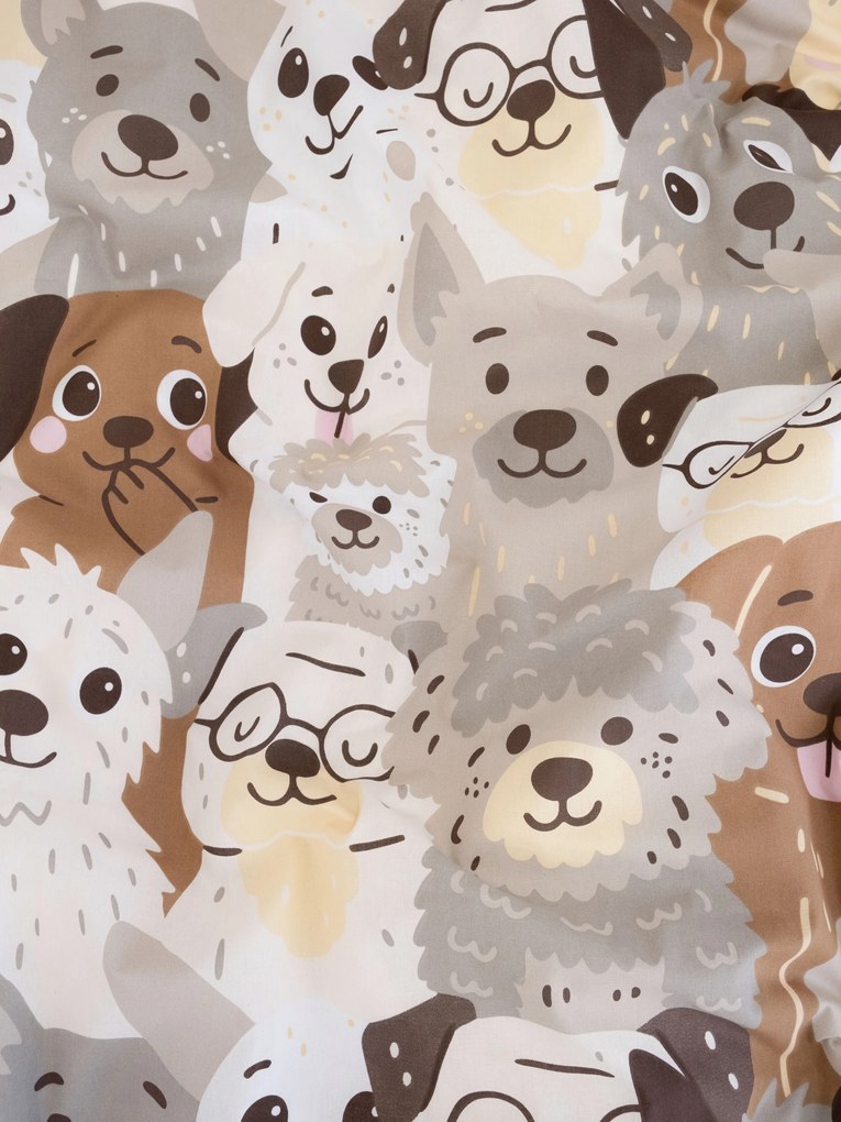 Bavlnená obliečka na vankúš Renforcé 40 × 60 cm - Psie invázie