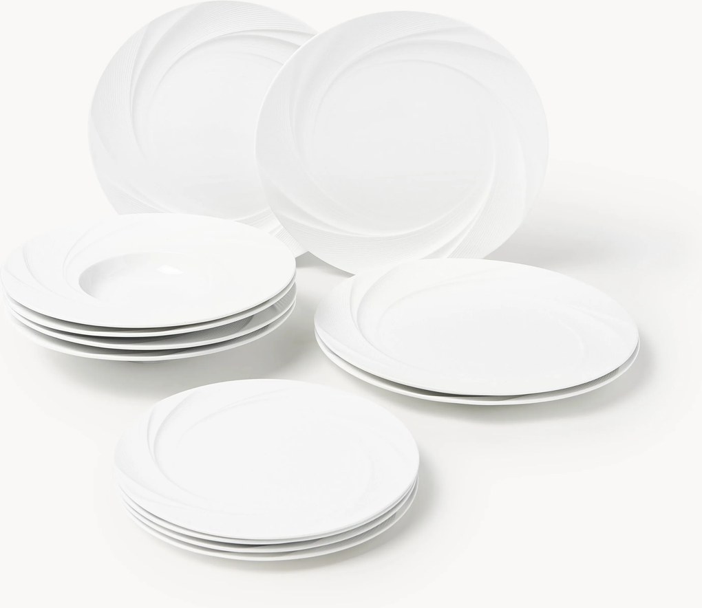 Porcelánová súprava riadu Adonis, 4 osoby, 12 ks