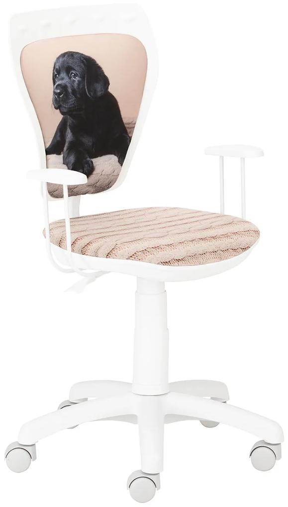 Stolička Ministyle biela Labrador