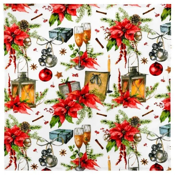 Bellatex Obrus Vianoce hviezda, 50 x 50 cm, 50 x 50 cm