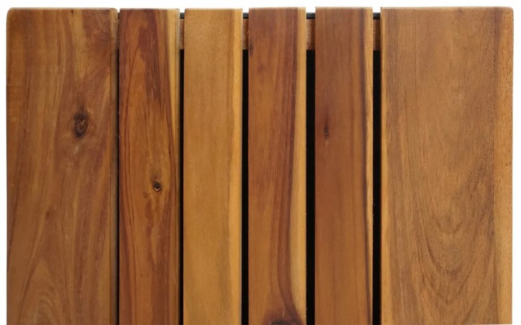 Kvetináč HWC-L24, 32x32x32cm, akáciové drevo - hnedá